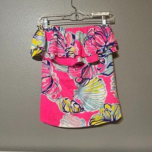 Lilly Pulitzer Rilo Hot Pink Tube Top